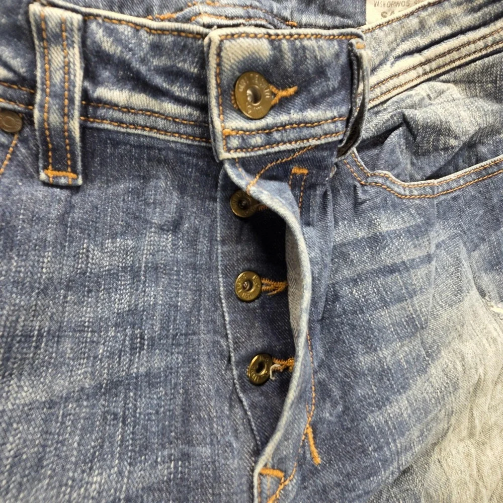 Diesel Jeans Mens 33x32 Blue Safado Regular Slim Straight Button Fly 0RW05